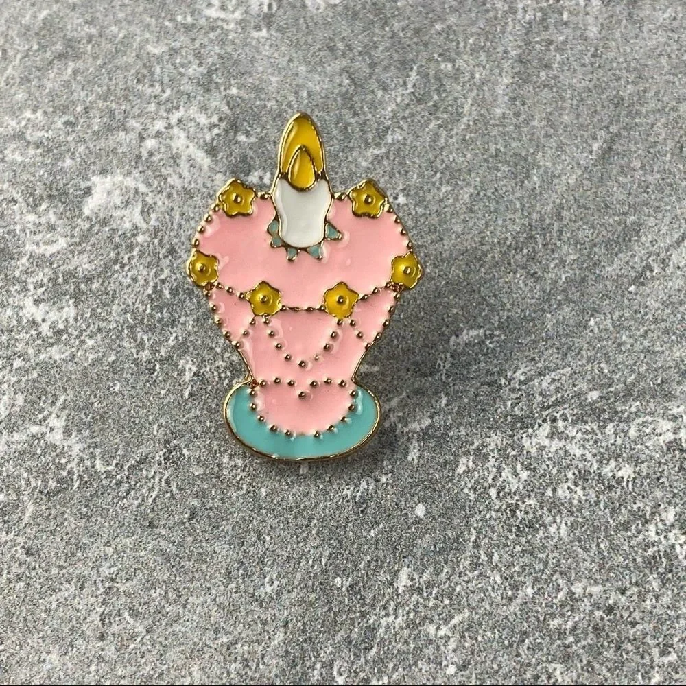 Candle Alice Wonderland Collection Enamel Pin